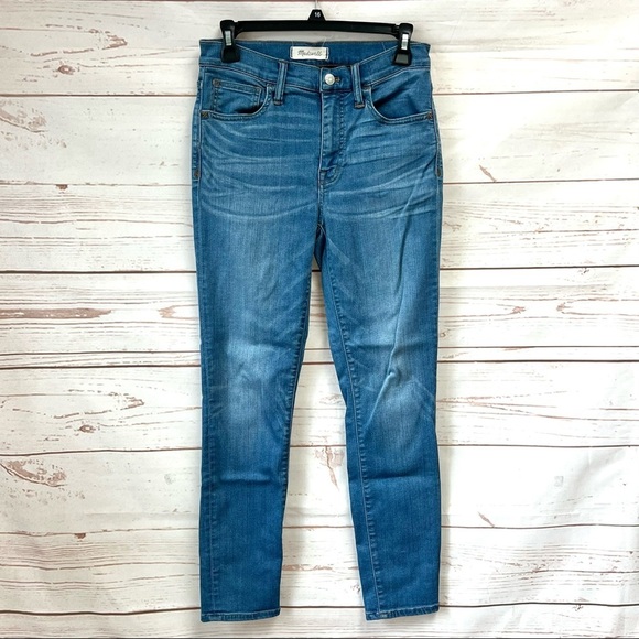 Madewell High Rise Roadtripper Crop Skinny Jeans in Declan Wash - Picture 1 of 13